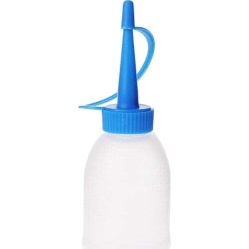 30ml Industrial Glue Gel Oil Ketchup Plastic Squeeze Bottle Jet Dispenser w/ Cap