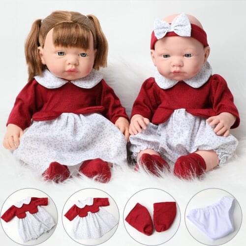 16 inch lifelike bebe reborn doll newborn boy and long hair girl twin baby doll 40cm Simulation soft Silicone waterproof toys