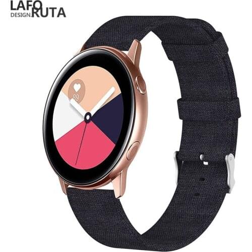 Laforuta Nylon Band for Samsung Galaxy Watch Active Band Galaxy 42mm Strap Classic S2 Sport 20mm Quick Release Watch Band