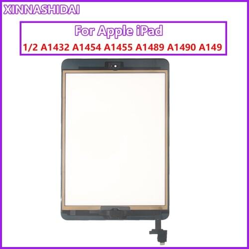 For iPad Mini 2 Touch Screen Digitizer with Key Button IC Cable for iPad Mini 1/2/3 A1432 A1454 A1455