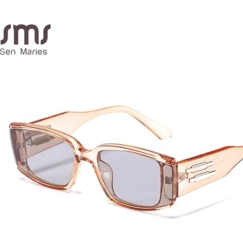 Retro Steampunk Sunglasses Fashion Small Frames Men Women Shades Rectangle Vintage Glasses Luxury Brand Designer