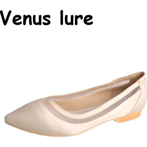 Custom Color 23 Colors Wedding Flats for Bridesmaids Pointed Toe Ivory Size 11