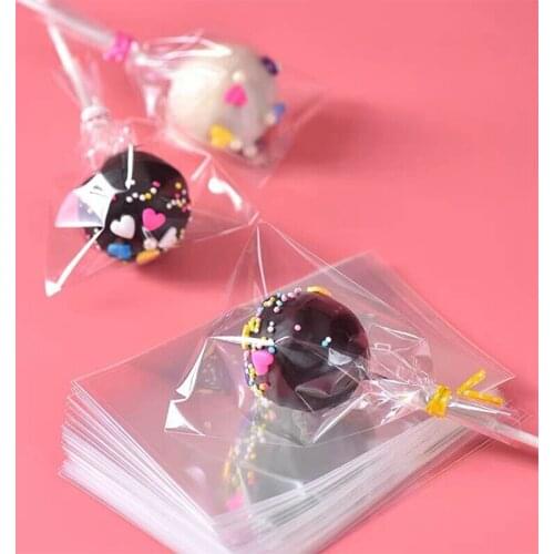 High Quality Wedding Plastic Bags For Candy Cellophane Bag Transparent Cookie Packaging Lollipop 100PCS/Lot Gift Bag Party Opp