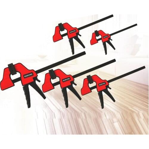 High quality Heavy Duty F Clamp Clip Wood Working Quick Grip F Style Bar Woodworking Clamps 4 - 12 inch