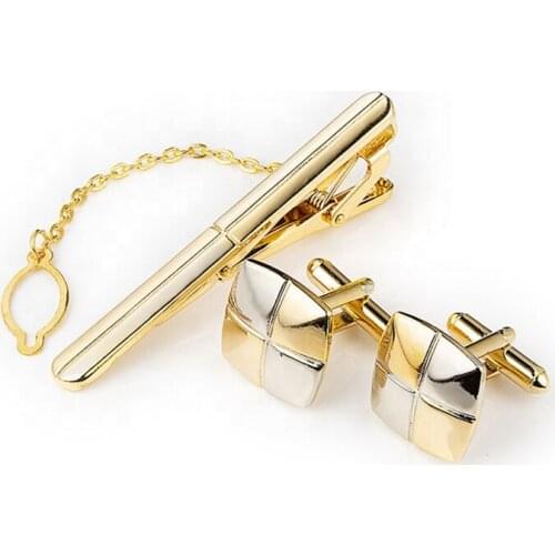 Tie Clip Cufflinks Set Top Quality Tie Pin Cuff Links Set Wholesale Tie Bar Cufflink Set