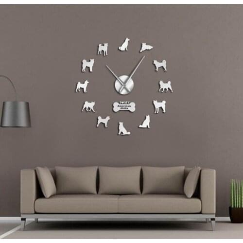 Lovely dog 3D Mirror Wall Stickers children DIY cute Acrylic Mirror Stickers Home Decoration Living Room Quartz Needle