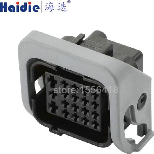 1sets 19pin auto car plastic electric waterproof plug wiring cable sealed connector