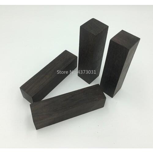 1piece DIY knife handle material East Africa ebony Purple sandal wood Multi Size Handicraft raw materials