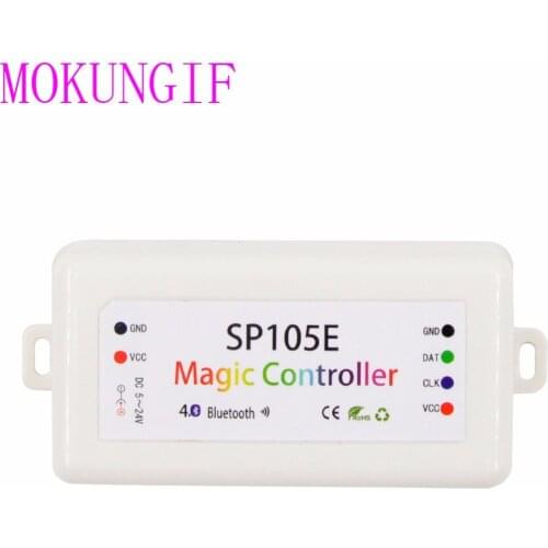 10pcs SP105E Magic Controller Bluetooth 4.0 DC5-24V 2048 Pixels for WS2811 2812 2801 6803 IC LED Strip Support IOS / Android APP
