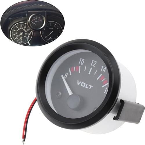 2 inch Voltmeter Gauge Meter 8-16V Racing Car volt Gauge Volts Gauge Meter Gauge Instrument Car / Boat /Truck /ATV