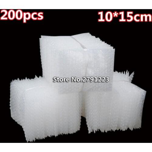 50pcs 100pcs 200pcs 100*150mm Plastic Wrap Envelope white Bubble packing Bags PE bubble bag Shockproof double film bubble bag