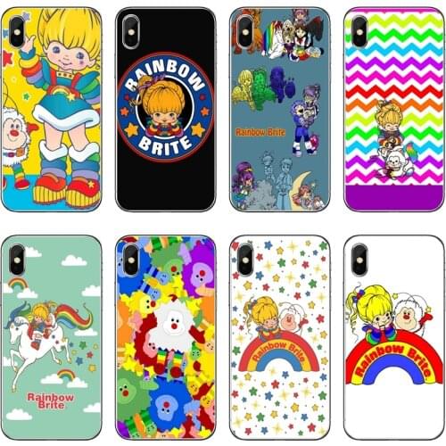Accessories Phone Case For Huawei P30 P20 Pro P10 P9 P8 Lite Y5 Y6 Y7 Y9 P Smart Plus 2018 2019 Rainbow Brite