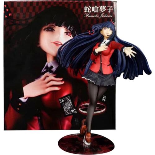 Anime Bet Kegurui Jabami yumeko Change Face PVC Japaenese Anime Action Figure Model Statue Collectible Toy Doll Gifts