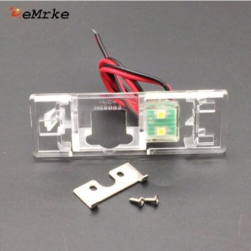 EEMRKE Car Rear Camera Bracket Mount License Plate Lights Housing for Geely MK 2008 / Emgrand 8 EC825 Peugeot408