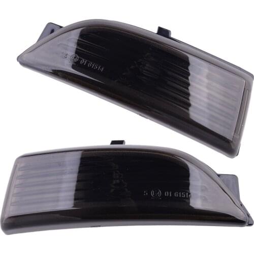 Beler Car 1 Pair Wing Smoke Lens Rear View Mirror Light Lamp Cover Fit for Ford Everest Ranger T6 XL XLS XLT Pickup