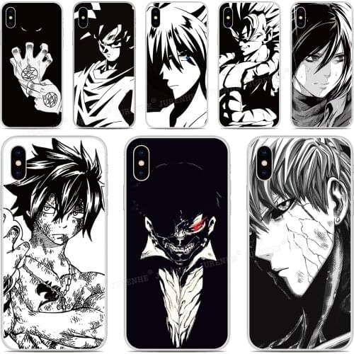 Soft Silicone Black White Anime Phone Case For Alcatel 1SE 1 1S 3C 1C 1X 1V 3 3L 3V 3X 2019 1A 1B 1S 2020 Silicone Back Cover