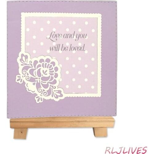 Flower Frame Metal Cutting Dies Stencils for DIY Scrapbooking Stamp/photo album Decorative Embossing DIY Paper Cards