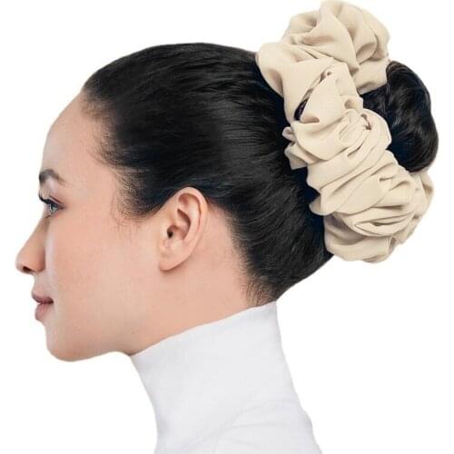 Elegant Satin Solid Elastic Hair Bow Elastic HairBands Ponytail Holder For Women Girls,Scrunchies Tie Headband Hair Accessories