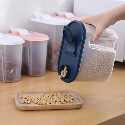 Dry Goods Storage Tank Kitchen Storage Organizer Food Containers Kitchen Accessories Grain Sealed Can Multifunctional Tools
