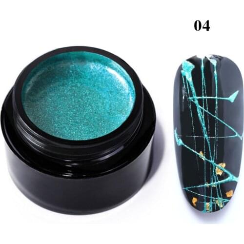 Nail metal copper sericin mini canister nail metal painting glue mirror DIY Nail Art Design Decoration pull wire glue 1pcs