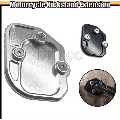 Motorcycle CNC Alumnium Kickstand Enlarger Plate Side Stand Extension Pad For BMW C400X C400GT