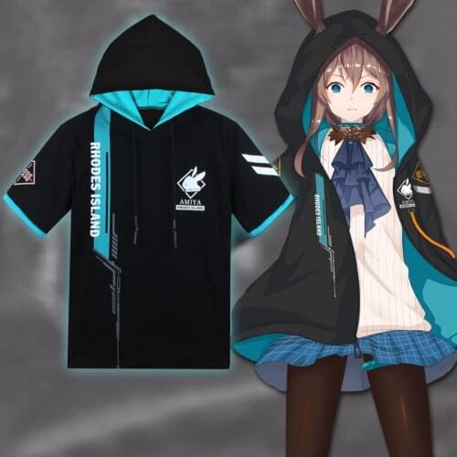 Game Arknights Autumn Hoodie Cosplay Amiya Hooded Zipper Coat Sweatshirt Hoodies Outerwear Tops Women Halloween Carnival Costume