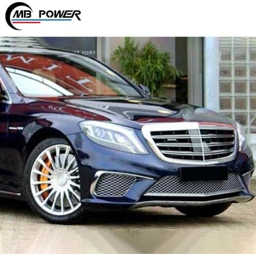 S CLASS W222 S65 TIstyle body kit fit for high quality S CLASS W222 S65 TIstyle front and rear bumper side skirts grille bodykit
