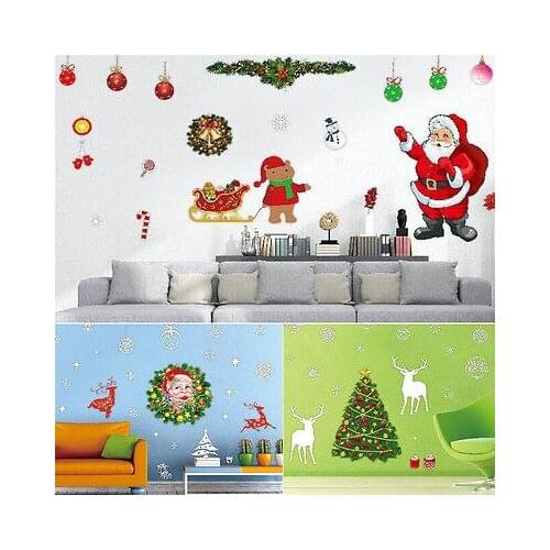 Merry Christmas Wall Art Removable Home Window Wall Stickers Decal Party Decor