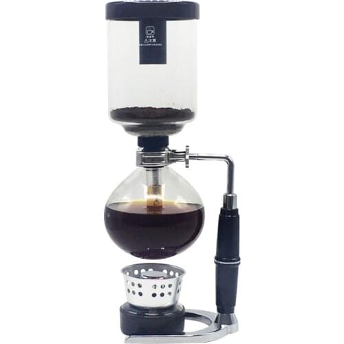 Alcohol Lamp Siphon Pot coffee maker Japanese coffee maker high temperature resistant Glass Coffee Pot 3/5 serving