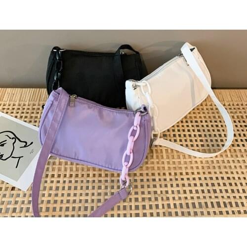Womens Bag New Nylon Handbag Simple Daily Travel Underarm Shoulder Bags Female Shopping Casual Wild Totes Purse Bolsa Feminina