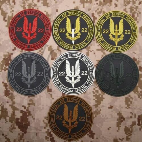 UK Special Air Service S.A.S WHO DARES WINS Tactics Morale 3D PVC patch Black Red Green Grey Tan Luminous