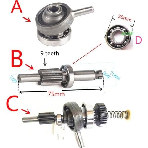 Toothed Shaft Clutch Drive for BOSCH 26 GBH2-26DE GBH2-26DRE GBH2-24 GBH2-26DFR GBH2600 GBH2-26DBR GBH2-24D GBH2-24DFR GBH2-26