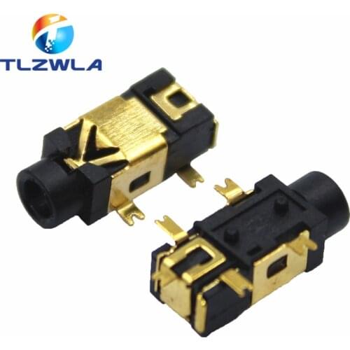 10pcs PJ-209 PJ209 stereo jack 2.5mm 2.5 mm golden female headphone socket
