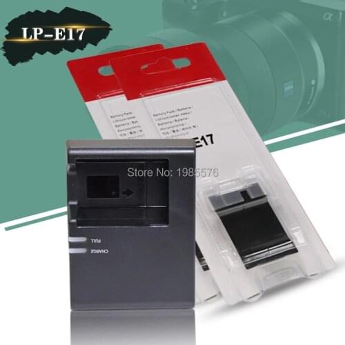 2pcs LP-E17 LP E17 For Canon EOS M3 M5 M6 200D 750D 760D 800D 8000D Rebel Battery With Digital Camera LC-E17 charger