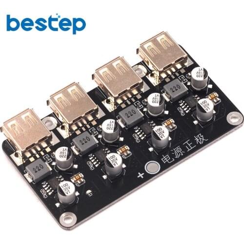 4-channel fast charging module 12V24V to QC3.0 fast charging Single USB mobile phone charging board