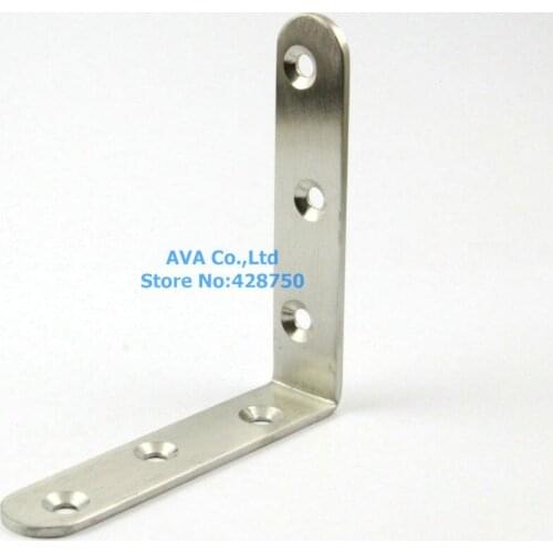 4 Pieces 90 x 90 x 19mm Right Angle Stainless Steel Corner Bracket