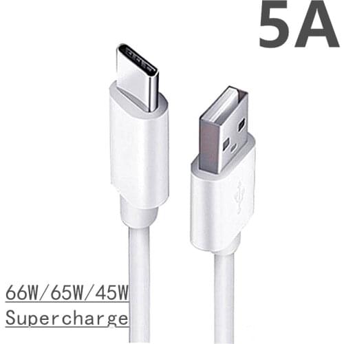 5A Type-C USB Cable for Xiaomi redmi note 9 Charger 65W 45W Data Cable Phone Charging for poco X3 M3 F2 Max 3S Redmi Note 9s 8t