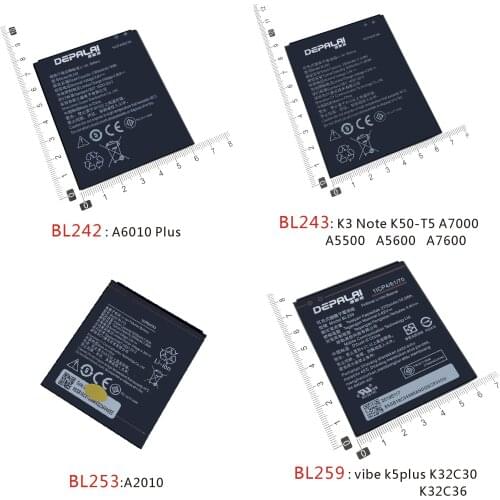 BL233 BL239 BL240 BL242 BL243 BL253 BL259 battery For Lenovo HA3800 A399 A330E A936 Note8 A6010 K3 Note K50-T5 A7000 A2010 K32C3