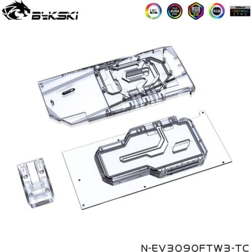 Bykski Video Memory Water Cooling Back Block For EVGA RTX 3090 FTW3 ULTRA GAMING Graphics Card,N-EV3090FTW3-TC