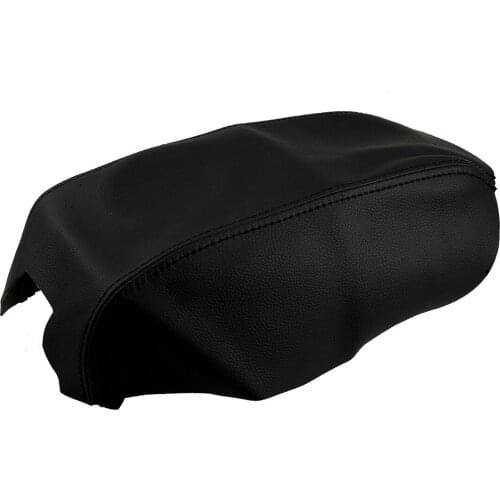 Black Microfiber Leather Car Center Console Lid Armrest Cover Fit For Toyota Avalon 2004 2003 2002 2001 2000