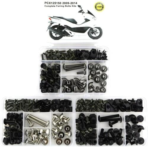 For Honda PCX125 PCX150 2009 2010 2011 2012 2013 2014 Motorcycle Complete Full Fairing Bolts Kit Screws Steel Nuts Set