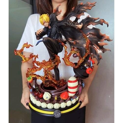 Statue ONE PIECE Limit GK Statue TianHui Vinsmoke Sanji Black Foot Gentleman Resin Action Figure Collection Model Toys Y2035