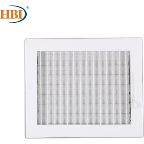 HBI W10"*H8" Adjustable Blade White Ceiling/Sidewall Air Register Vent Cover Diffuser Heavy Duty Stamped Steel