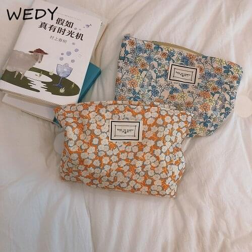 Retro Floral Cosmetic Bag Large Capacity Travel Toiletry Bag Women Make Up Organzier Case Girls Beauty Pouch Necesserie Storage