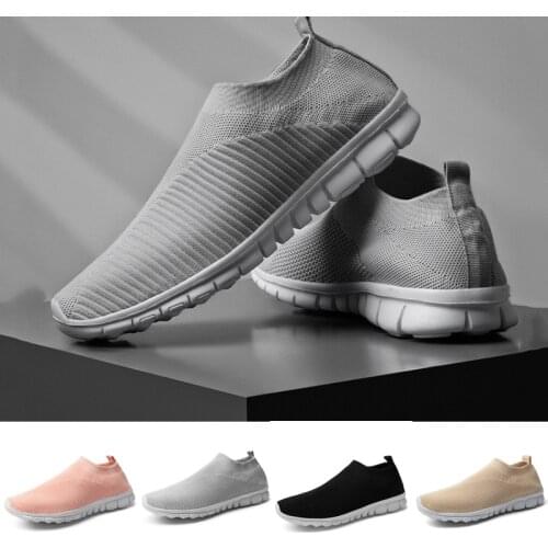 Couples Sneakers Lovers New Spring Knitted Tennis Shoes All-match Breathable Mens Sport Shoes Zapatos