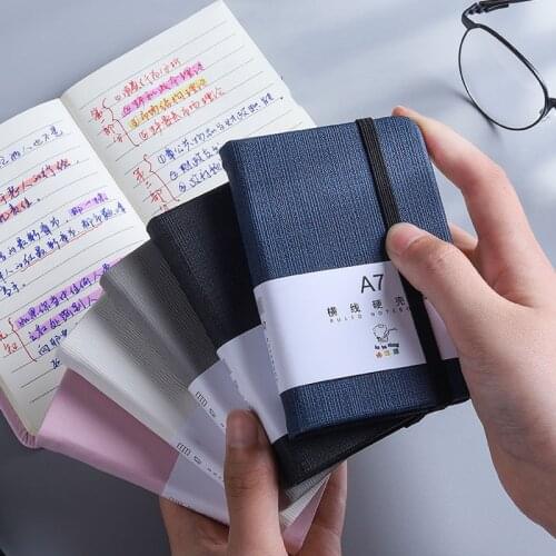 1Pcs A6 A7 Mini Notebook Portable Pocket Notepad Memo Diary Planner Agenda Organizer Sketchbook Office School Stationery 96sheet