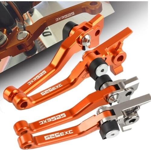 Motocross DirtBike For 525EXC 2010 Pivot CNC Brake Clutch Levers 525 EXC 525-EXC 525EX-C 525 E-X-C Custom CNC Stainless Levers