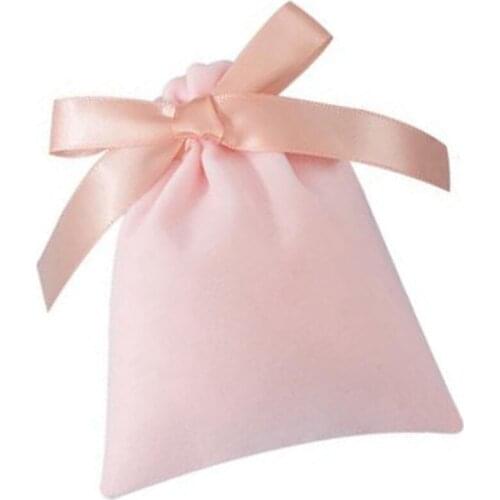 10 Piece Set Flannel Bag Plush Gift Jewelry Bag Flannel Storage Bag Necklace Ring Earring Storage