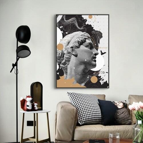 Nordic Morden porch canvas painting posters and print wall art pictures for living room Abstract art dinning room stairs mural