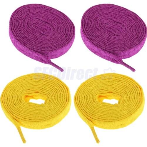 2 Pairs Non-skid Ice Hockey Skates Roller Skate Boots Shoe Laces for Men Women Outdoor Skating Accessories